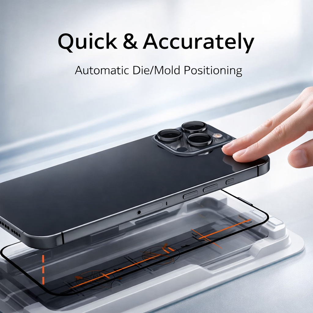 Dazzle Color iPhone 17 Screen Protector – 9H Tempered Glass Auto-Alignment
